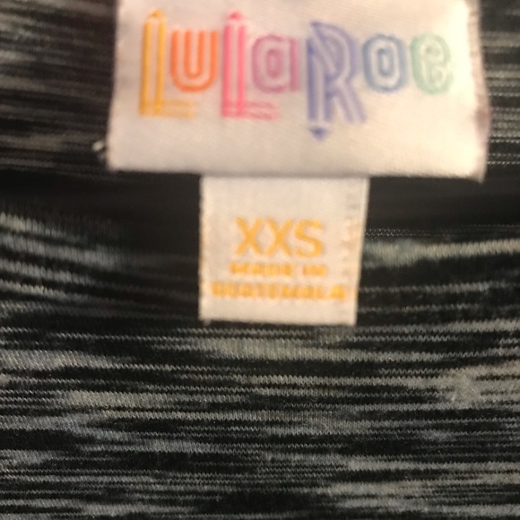 Lularoe XXS Black and white Carly - Picture 3 of 3